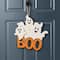 Glitzhome® 14"H Halloween Wooden Ghoost BOO Door Hanger